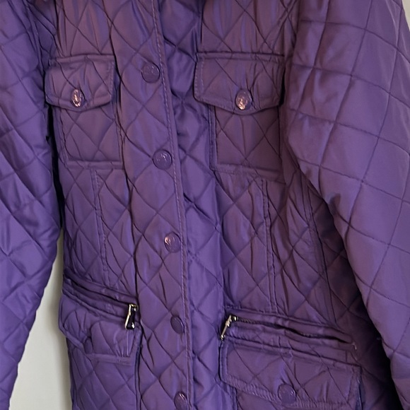 Dollhouse Outwear Girl’s Quilted Fitted Lightweight Purple Winter Jacket - Picture 5 of 11